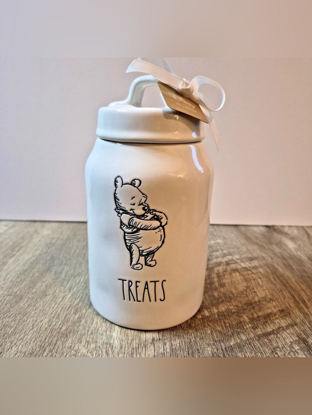 Rae Dunn Disney Winnie The Pooh pet TREATS canister - Brand New!